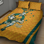 Custom Australia Rugby Quilt Bed Set Wallabies Mascots Sporty Version