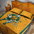 Custom Australia Rugby Quilt Bed Set Wallabies Mascots Sporty Version
