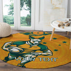 Custom Australia Rugby Round Carpet Wallabies Mascots Sporty Version