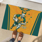 Custom Australia Rugby Rubber Doormat Wallabies Mascots Sporty Version
