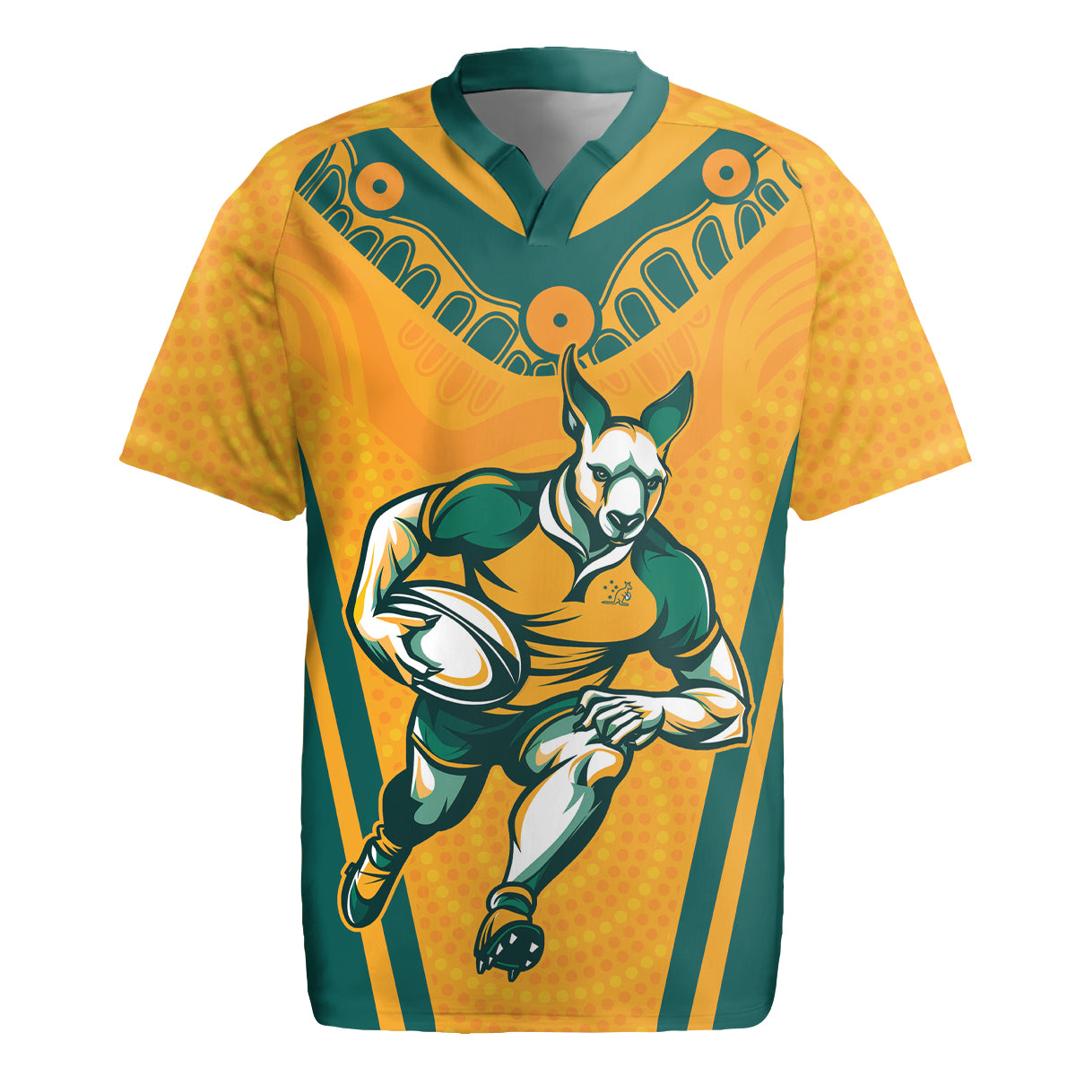 Custom Australia Rugby Rugby Jersey Wallabies Mascots Sporty Version