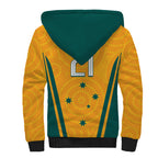 Custom Australia Rugby Sherpa Hoodie Wallabies Mascots Sporty Version