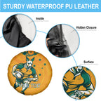 Custom Australia Rugby Spare Tire Cover Wallabies Mascots Sporty Version