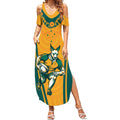 Custom Australia Rugby Summer Maxi Dress Wallabies Mascots Sporty Version