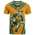 Custom Australia Rugby T Shirt Wallabies Mascots Sporty Version
