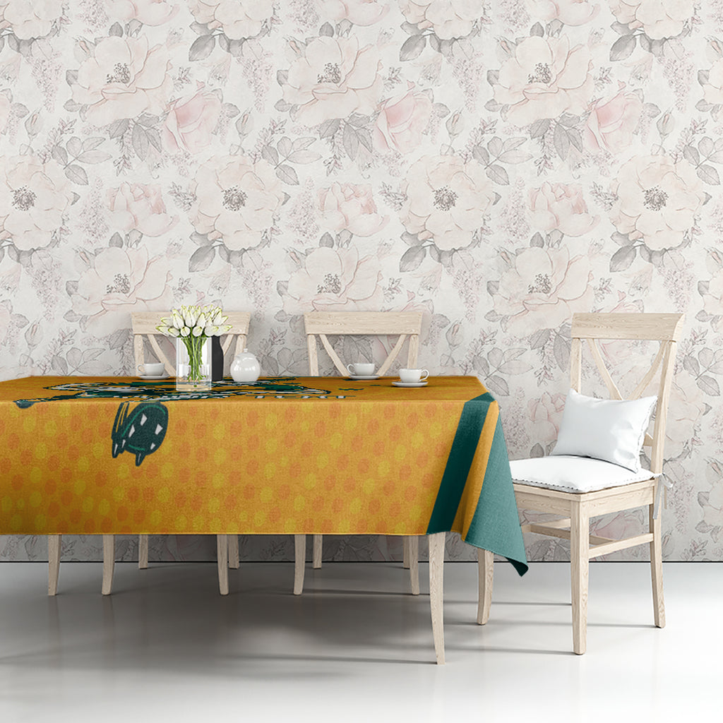 Custom Australia Rugby Tablecloth Wallabies Mascots Sporty Version
