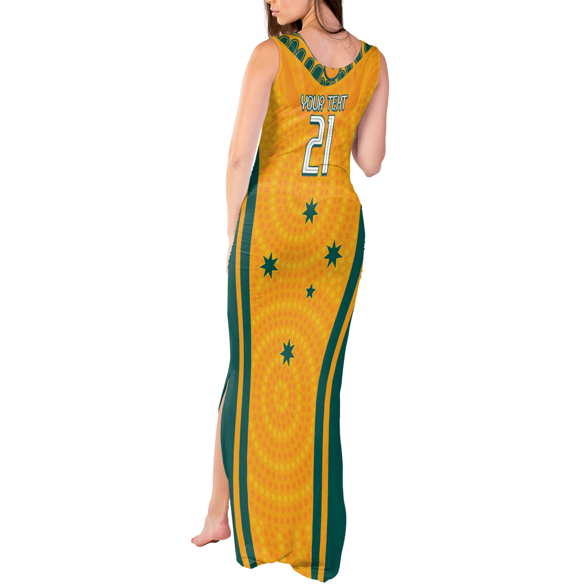Custom Australia Rugby Tank Maxi Dress Wallabies Mascots Sporty Version