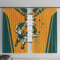 Custom Australia Rugby Window Curtain Wallabies Mascots Sporty Version