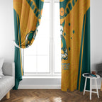 Custom Australia Rugby Window Curtain Wallabies Mascots Sporty Version