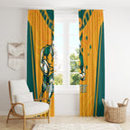 Custom Australia Rugby Window Curtain Wallabies Mascots Sporty Version