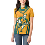 Custom Australia Rugby Women Polo Shirt Wallabies Mascots Sporty Version