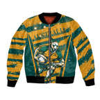 Custom Australia Rugby Bomber Jacket Wallabies Mascots Indigenous Aboriginal Version