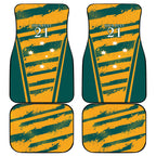Custom Australia Rugby Car Mats Wallabies Mascots Indigenous Aboriginal Version