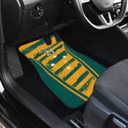 Custom Australia Rugby Car Mats Wallabies Mascots Indigenous Aboriginal Version