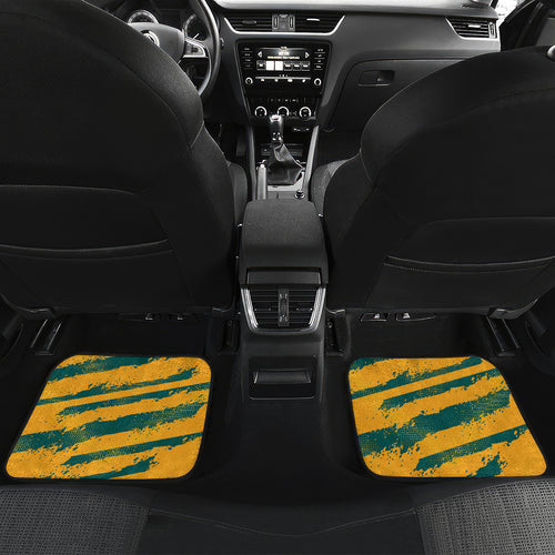 Custom Australia Rugby Car Mats Wallabies Mascots Indigenous Aboriginal Version