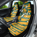 Custom Australia Rugby Car Seat Cover Wallabies Mascots Indigenous Aboriginal Version