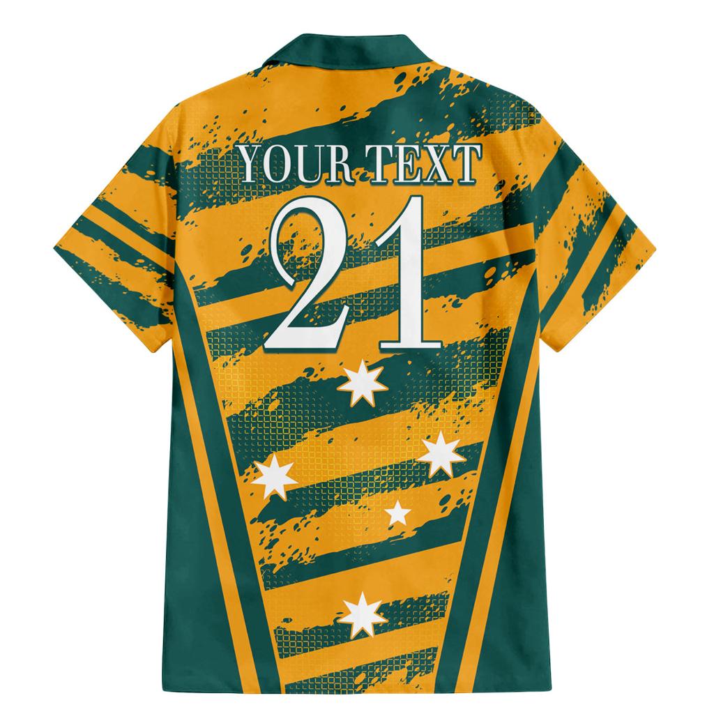 Custom Australia Rugby Family Matching Mermaid Dress and Hawaiian Shirt Wallabies Mascots Indigenous Aboriginal Version