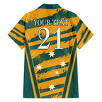 Custom Australia Rugby Hawaiian Shirt Wallabies Mascots Indigenous Aboriginal Version