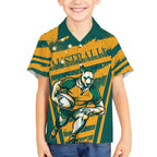 Custom Australia Rugby Hawaiian Shirt Wallabies Mascots Indigenous Aboriginal Version