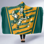 Custom Australia Rugby Hooded Blanket Wallabies Mascots Indigenous Aboriginal Version