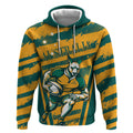 Custom Australia Rugby Hoodie Wallabies Mascots Indigenous Aboriginal Version