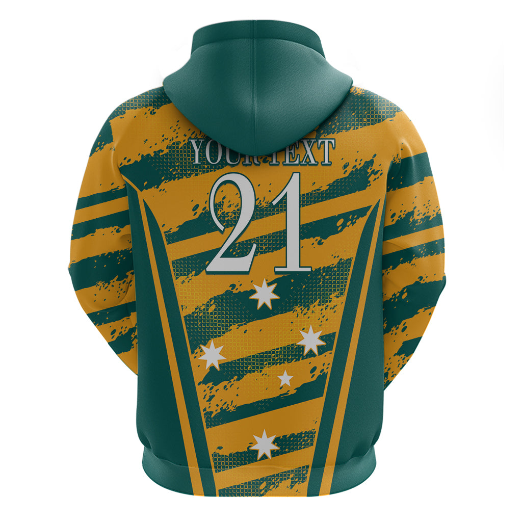 Custom Australia Rugby Hoodie Wallabies Mascots Indigenous Aboriginal Version
