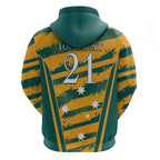 Custom Australia Rugby Hoodie Wallabies Mascots Indigenous Aboriginal Version