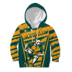 Custom Australia Rugby Kid Hoodie Wallabies Mascots Indigenous Aboriginal Version