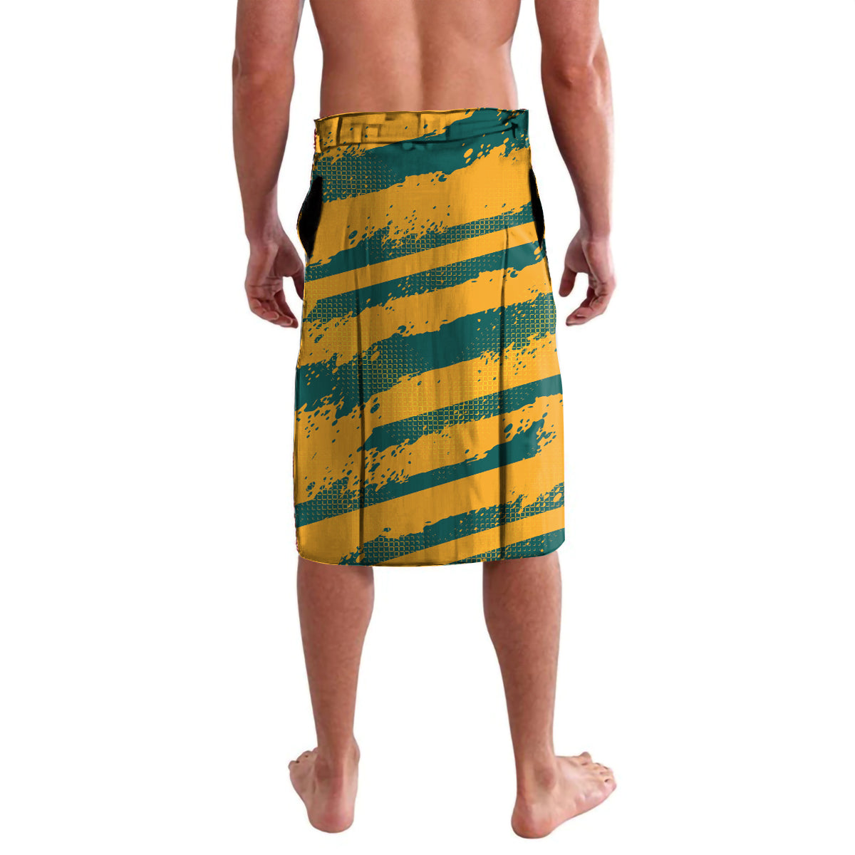 Custom Australia Rugby Lavalava Wallabies Mascots Indigenous Aboriginal Version