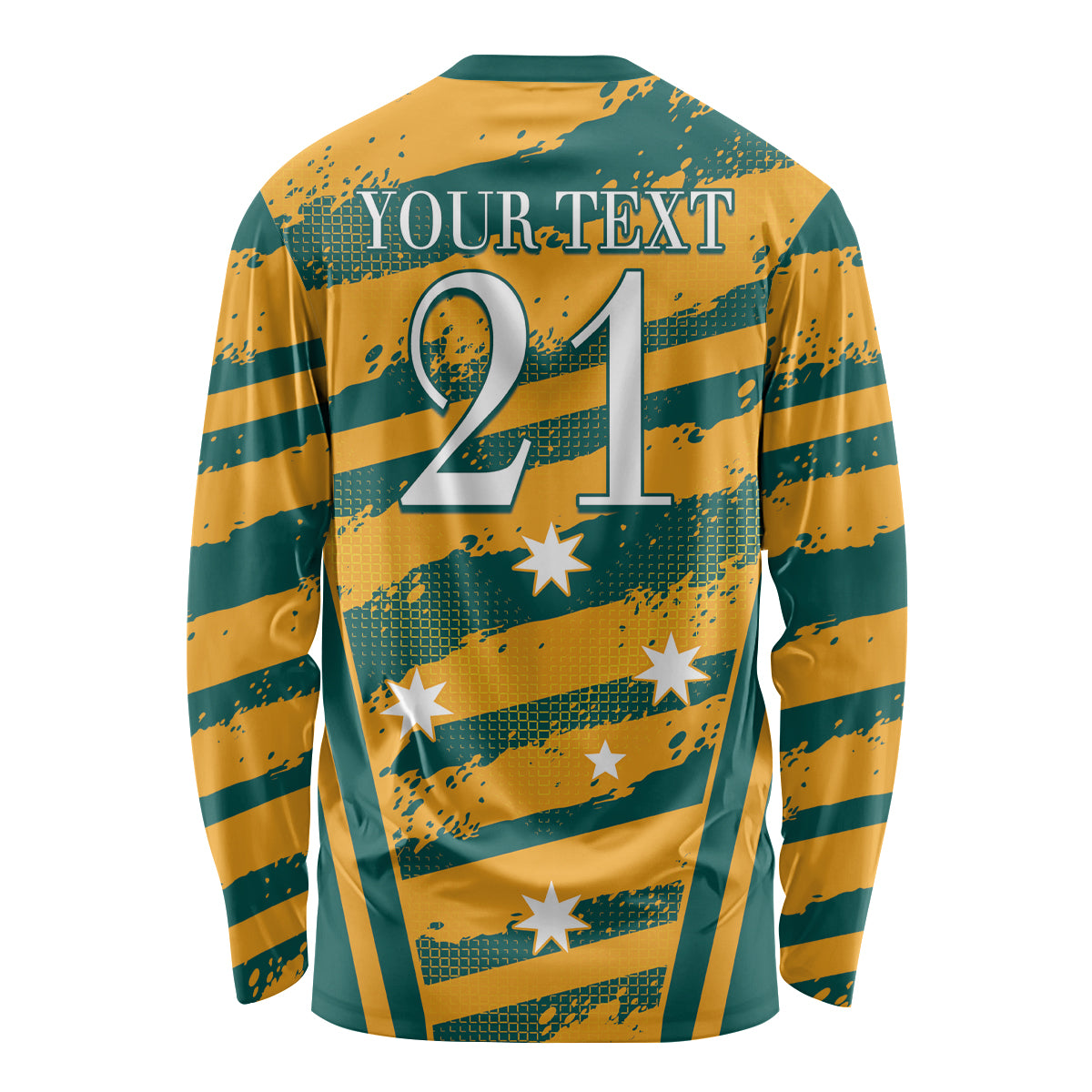Custom Australia Rugby Long Sleeve Shirt Wallabies Mascots Indigenous Aboriginal Version