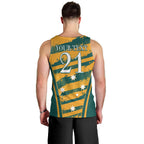 Custom Australia Rugby Men Tank Top Wallabies Mascots Indigenous Aboriginal Version