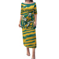 Custom Australia Rugby Puletasi Wallabies Mascots Indigenous Aboriginal Version