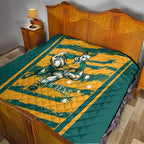 Custom Australia Rugby Quilt Wallabies Mascots Indigenous Aboriginal Version