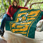 Custom Australia Rugby Quilt Wallabies Mascots Indigenous Aboriginal Version