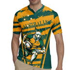 Custom Australia Rugby Rugby Jersey Wallabies Mascots Indigenous Aboriginal Version