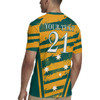Custom Australia Rugby Rugby Jersey Wallabies Mascots Indigenous Aboriginal Version