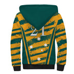 Custom Australia Rugby Sherpa Hoodie Wallabies Mascots Indigenous Aboriginal Version