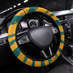 Australia Rugby Steering Wheel Cover Wallabies Mascots Indigenous Aboriginal Version