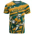 Custom Australia Rugby T Shirt Wallabies Mascots Indigenous Aboriginal Version