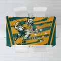 Custom Australia Rugby Tablecloth Wallabies Mascots Indigenous Aboriginal Version