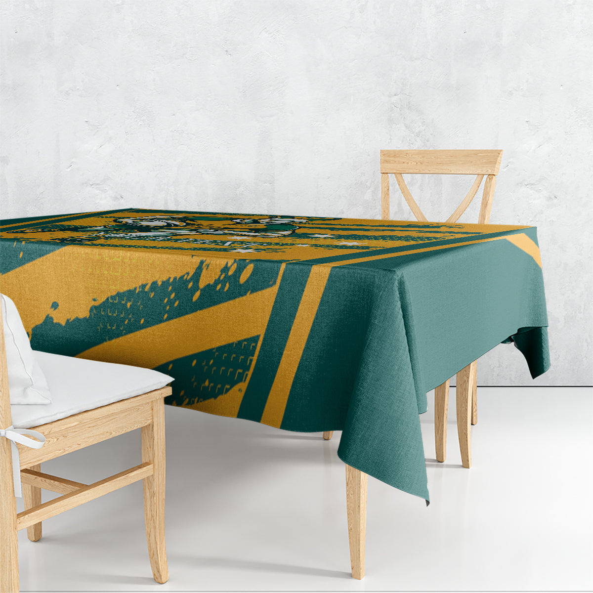 Custom Australia Rugby Tablecloth Wallabies Mascots Indigenous Aboriginal Version