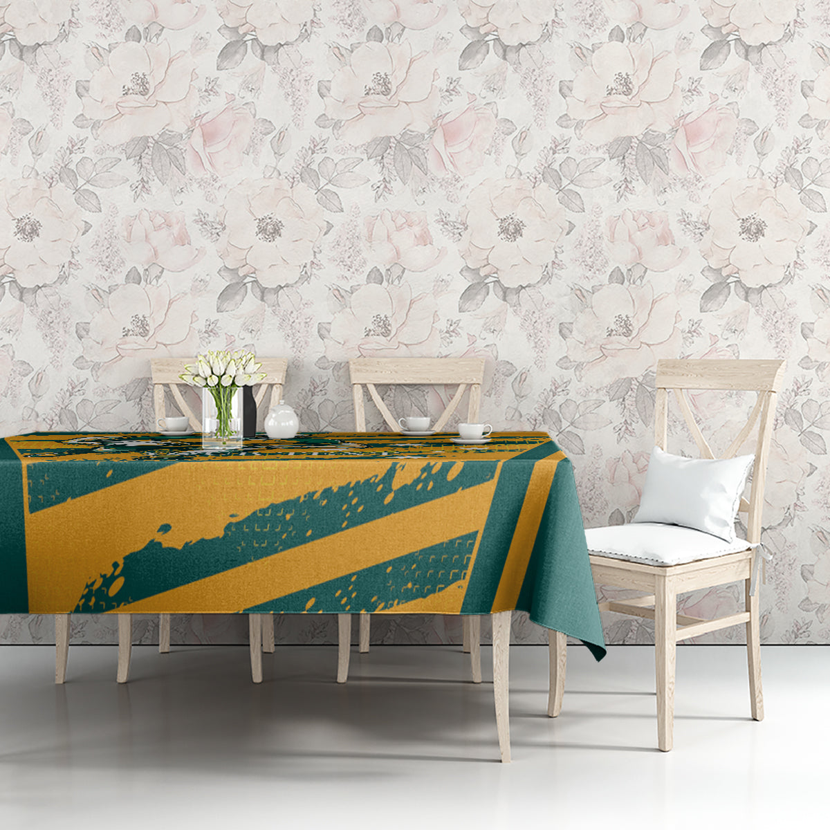 Custom Australia Rugby Tablecloth Wallabies Mascots Indigenous Aboriginal Version