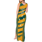 Custom Australia Rugby Tank Maxi Dress Wallabies Mascots Indigenous Aboriginal Version