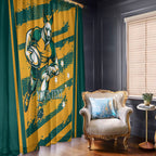 Custom Australia Rugby Window Curtain Wallabies Mascots Indigenous Aboriginal Version