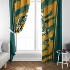 Custom Australia Rugby Window Curtain Wallabies Mascots Indigenous Aboriginal Version