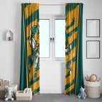 Custom Australia Rugby Window Curtain Wallabies Mascots Indigenous Aboriginal Version