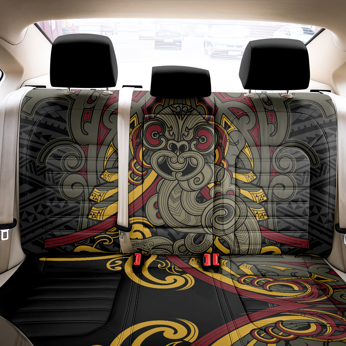 Maori Hei Tiki Tribal Tattoo Back Car Seat Cover