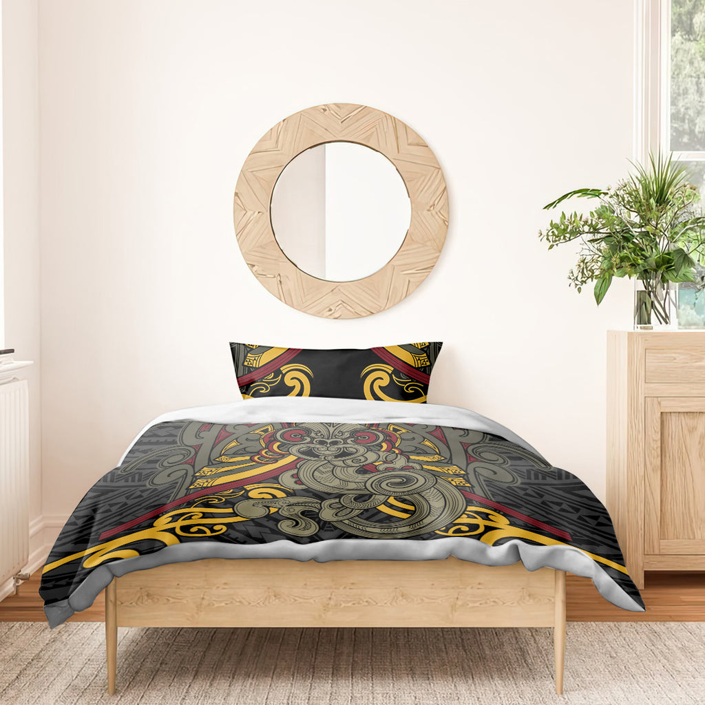 Maori Hei Tiki Tribal Tattoo Bedding Set