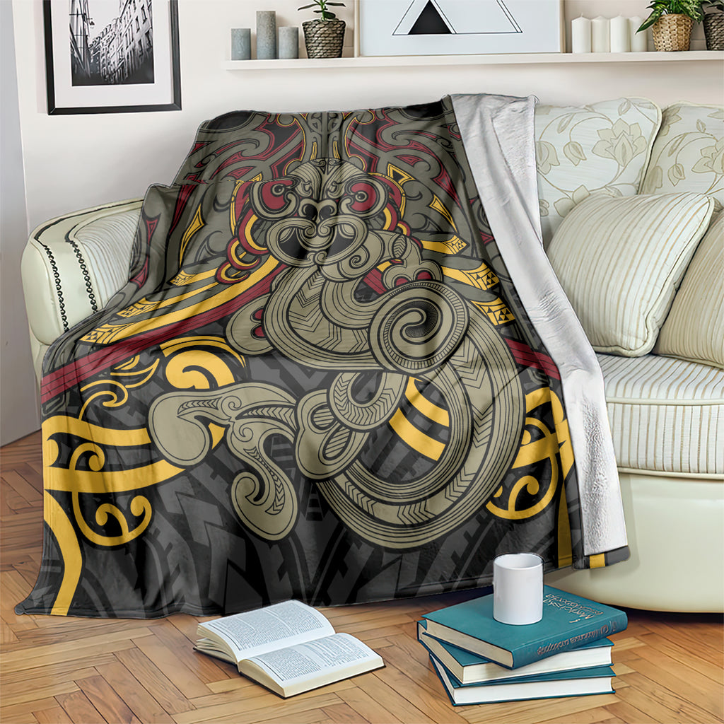 Maori Hei Tiki Tribal Tattoo Blanket