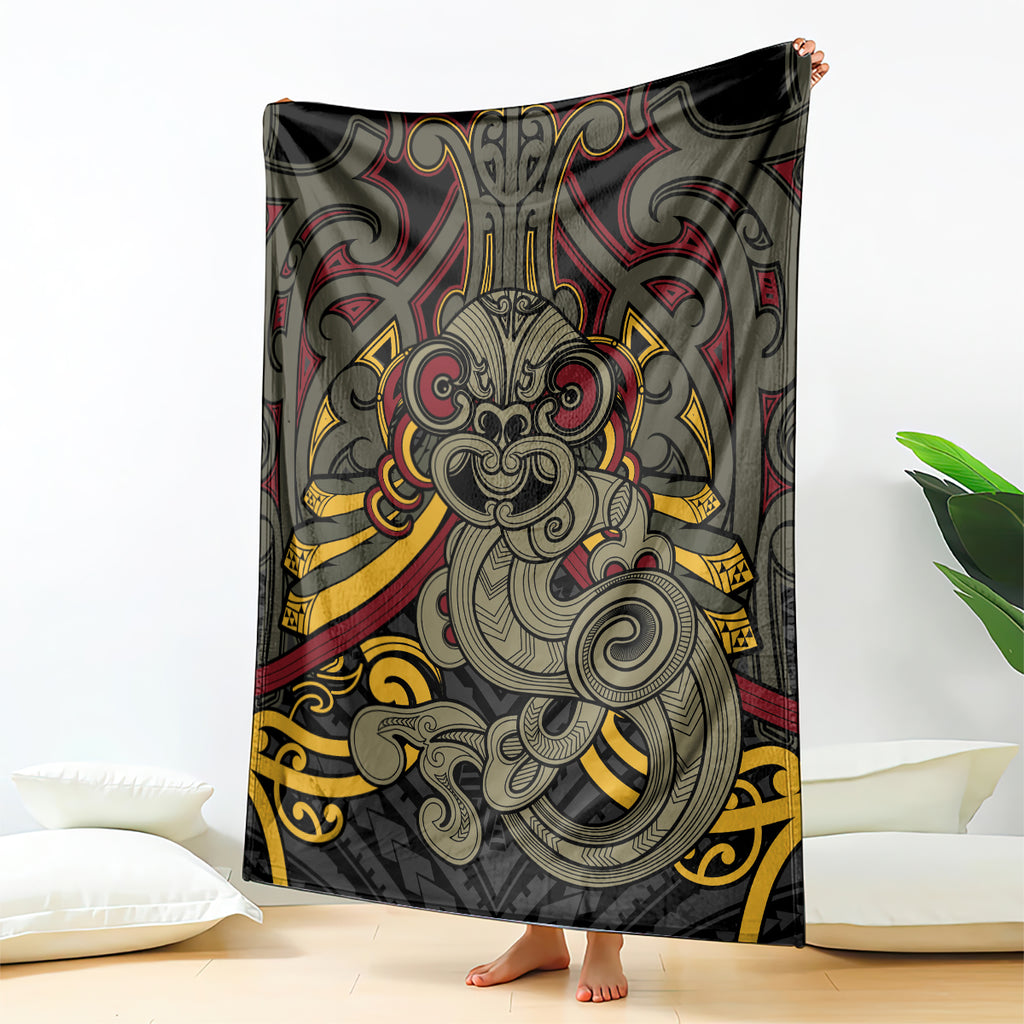 Maori Hei Tiki Tribal Tattoo Blanket